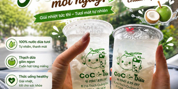 CoCo Dừa Lái Thiêu - Dừa Mix & Rau Má Mix - 103 Đông Ba