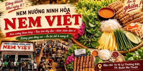 Nem nướng Ninh Hoà Nem Việt