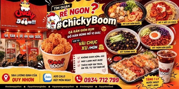 Chicky Boom - Gà Rán & Đồ Ăn Hàn Quốc