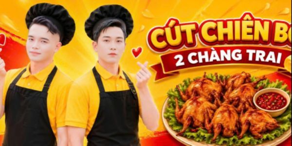 CÚT CHIÊN BƠ 2 CHÀNG TRAI