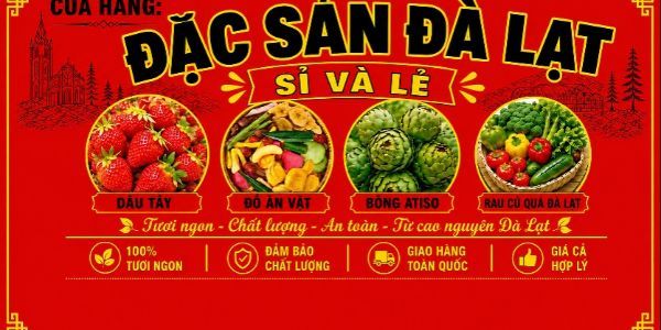 ĐẶC SẢN ĐÀ LẠT - Thế Giới Ăn Vặt, Dâu Tây & Mít Sấy - Ngã Tư Đất Thánh