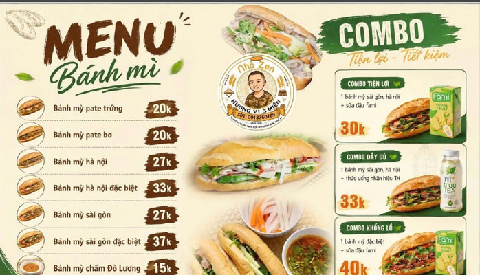 Bánh Mỳ Nhà Zen -  20 Vương Thúc Mậu