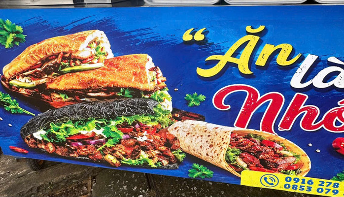 Bánh Mì Thổ Nhĩ Kỳ - Kebab Vàng, Kebab Đen & Kebab Cuộn - Đường 3/2