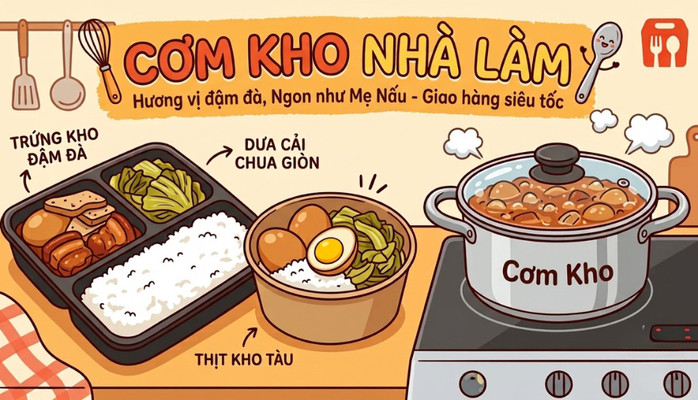 Cơm Ngon Long Béo - Chuyên Món Thịt Kho Tàu - Hải Dương