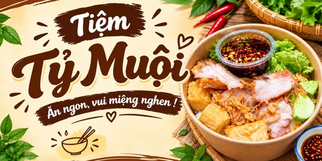 BÚN NƯỚC TƯƠNG - TIỆM TỶ MUỘI - BẾN NINH KIỀU
