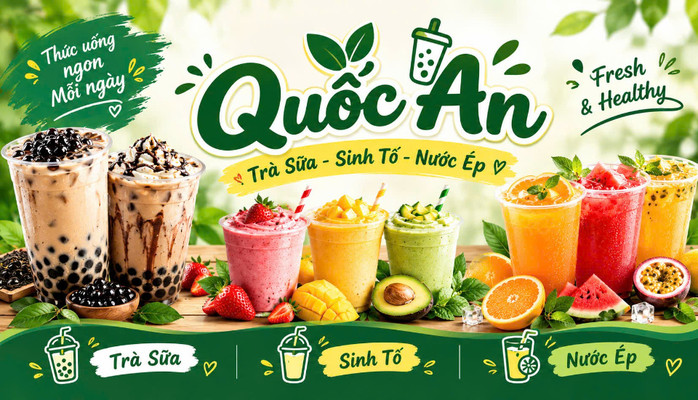 Quốc An - Trà Sữa, Sinh Tố & Nước Ép - Đường N12