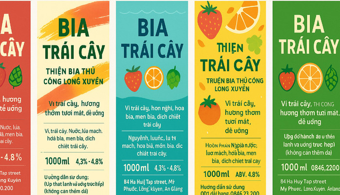 Thiện Bia Thủ Công Long Xuyên - BIA TRÁI CÂY - Hà Huy Tập