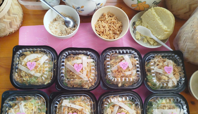 XÔI CẬU CẢ - Xôi Xéo Lá Dứa - Đường 30/4