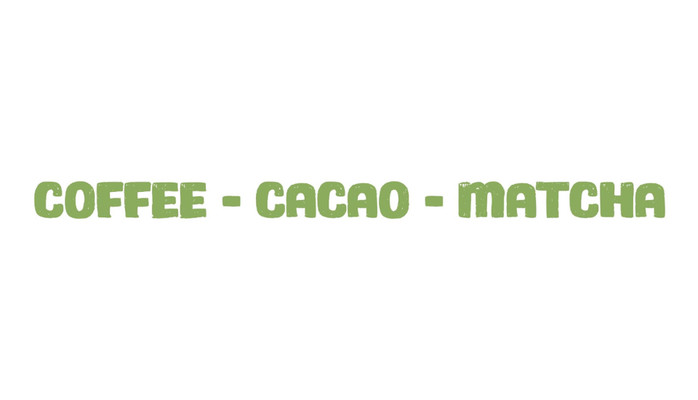 K.afe - Coffee, Cacao & Matcha - Đường DB4