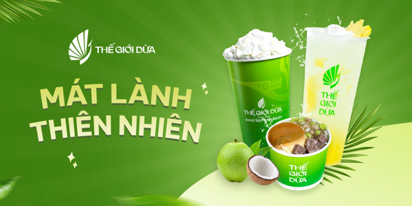 Thế Giới Dừa - Trà Sữa Dừa Mix & Chè Ít Ngọt - 14 Kim Giang