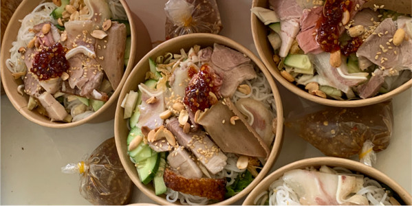 Bún Mắm Bê Thui, Heo Quay & Luộc - Tai Mui