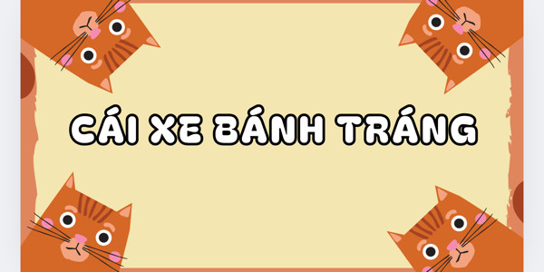 Cái Xe Bánh Tráng - Công Viên Tây Thạnh