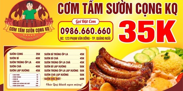 Cơm Tấm Sườn Cộng KQ