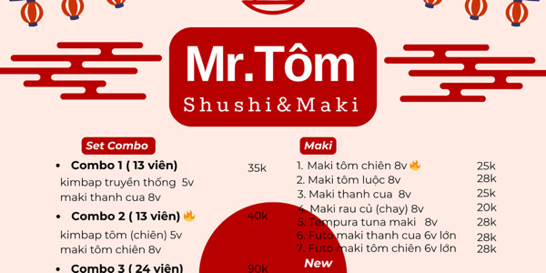 Mr. Tôm Shushi & Maki - Đường 30 Tháng 4