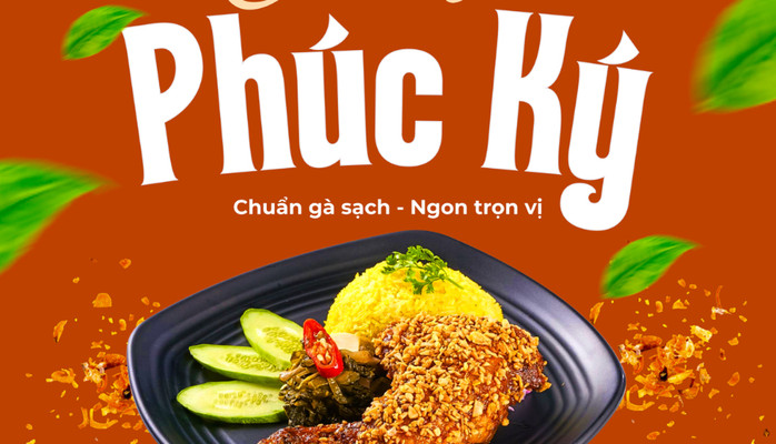 CƠM GÀ PHÚC KÝ - GÀ GIÒN SỐT MẮM TỎI - 128 Trường Sơn