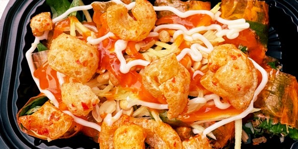 Bánh Tráng Trộn Tóp Mỡ - Bánh Tráng Nướng Đà Lạt - Cô Tư