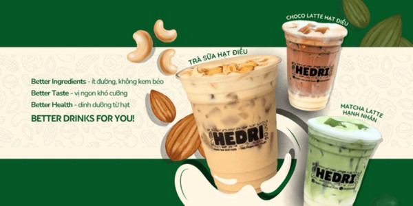 HEDRI Tea And Nuts - Trà Sữa Hạt Healthy - Phạm Văn Thuận