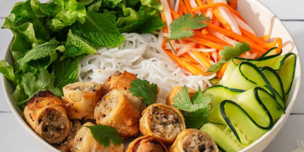 Bún Chả Giò Thịt Xào - 6 Thì - Bông Sao