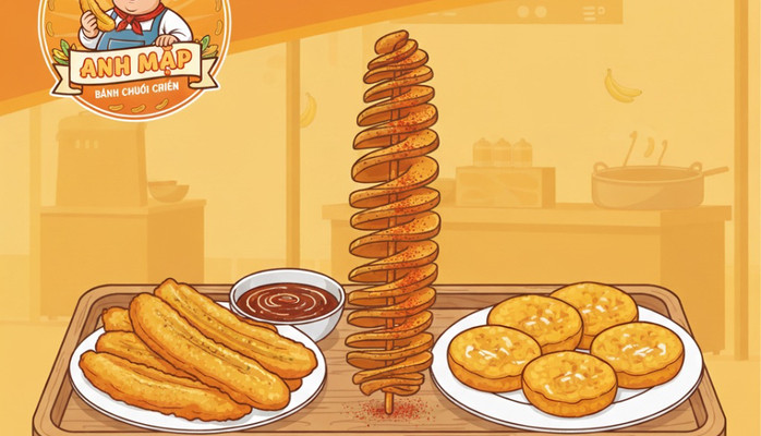 ANH MẶP - Chuối Chiên, Khoai Tây Lốc Xoáy & Khoai Chuối Dừa - Trần Văn Đán