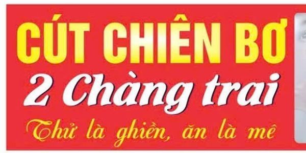 CÚT CHIÊN BƠ 2 CHÀNG TRAI