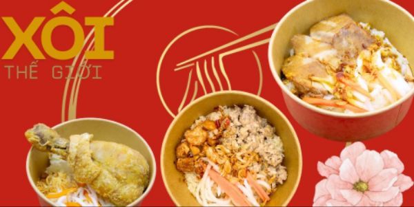 Xôi Thế Giới - Xôi Mặn Siêu Topping - Hoàng Diệu