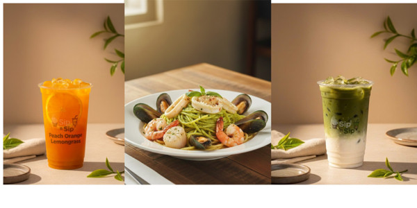 Dip ‘n Sip Halal - Mì Ý, Gà Rán & Trà Trái Cây