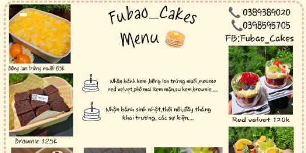 Fubao Cakes - Tiệm Bánh Ít Ngọt - 52/47 Lương Ngọc Quyến