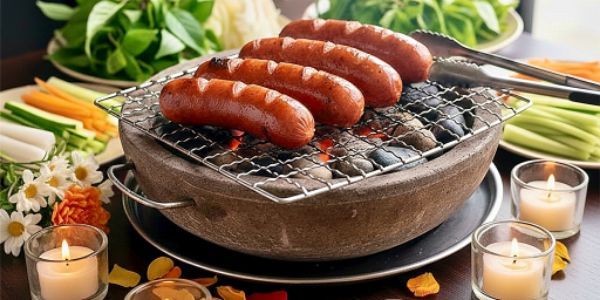 Lạp Xưởng Nướng Đá Siêu Thơm Ngon - Trịnh Thị Dối