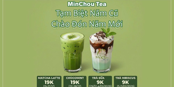 Minchou Tea - Matcha Latte Khổng Lồ
