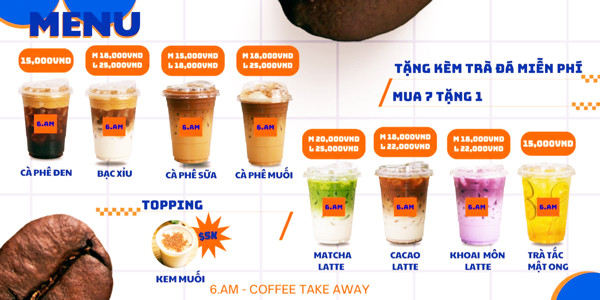 6.AM - Coffee & Latte - Trần Bạch Đằng