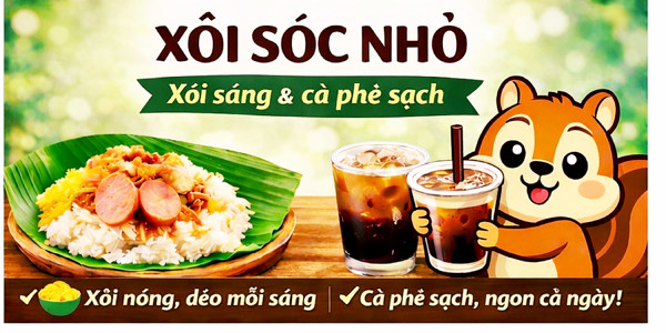 XÔI SÓC NHỎ - Xôi Sáng & Cà Phê Sạch