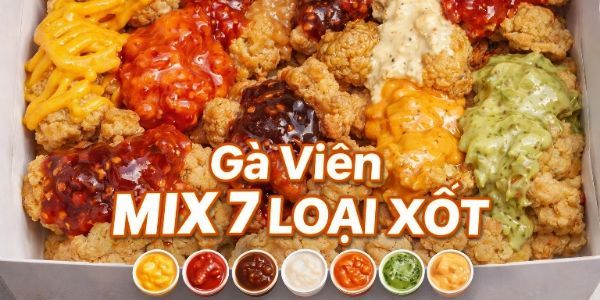Gà Viên Popcorn 7 Loại Sốt - 655 Trương Công Định