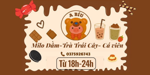 A Bíu - Milo Dầm, Trà Trái Cây & Cá Viên Chiên