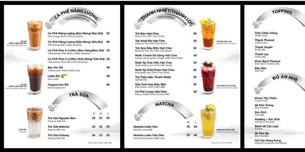 Trung Nguyên E-Coffee Vincom - Cafe, Trà Sữa & Trà Trái Cây - 1261 Phạm Văn Thuận