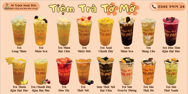 Tiệm Trà Tờ Mờ - Trà Trái Cây & Trà Sữa Topping