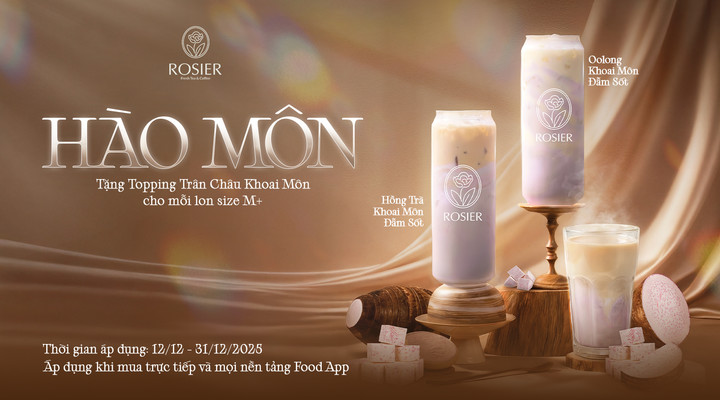 Trà Sữa Rosier - Fresh Tea & Coffee - Đào Tấn
